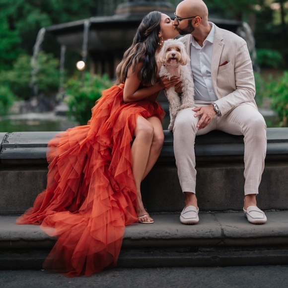 [NWOT] For Love and Lemons x REVOLVE Bustier Gown in Rust - Picture 2 of 10